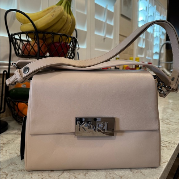 Karl Lagerfeld Handbags - Karl Lagerfeld Cheri Leather Shoulder Bag